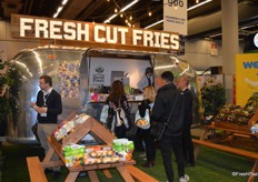 The booth attracted lots of visitors.